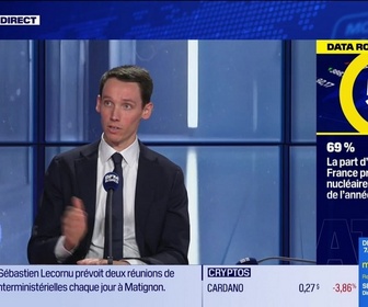 Replay BFM Bourse - La Data Room : 69% : la part d'électricité en France produite grâce au nucléaire depuis le début de l'année - 12/05