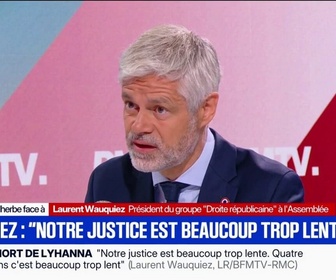 Replay Face à Face - Tant qu'on ne fera pas de places de prison, tous les discours qui seront tenus ne serviront à rien, souligne Laurent Wauquiez