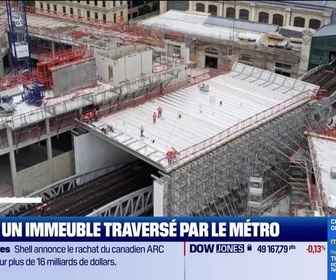 Replay Good Morning Business - Le Plus : Un immeuble traversé par le métro à Paris - 28/04