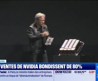 Replay Tech & Co, la quotidienne - Le Tech Flash : IA, les ventes de Nvidia bondissent de 80 %, par Léa Benaim - 27/02