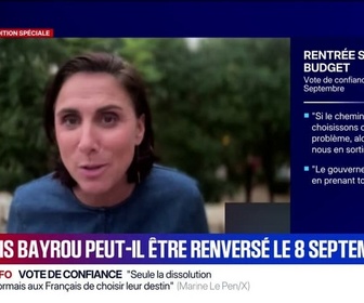 Replay 20H BFM - Vote de confiance du 8 septembre: On a l'impression que l'état obèse est à table et qu'il demande des sacrifices au Français, lance Laure Lavalette, députée RN