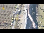 Replay Premières images aériennes de la collision mortelle de trains à Tolède