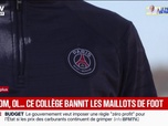 Replay BFM Première - Il y en a un, il a mis le maillot d'Auxerre, l'autre de Paris, ils se sont battus: ce collège bannit les maillots de foot pour éviter les conflits entre élèves