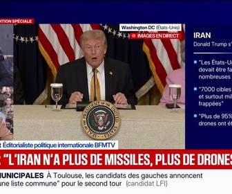 Replay Marschall Truchot : Trump, l'Iran n'a plus de missiles, plus de drones - 16/03