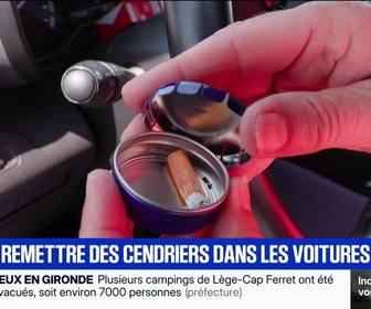 Replay BFM Première - Incendies: faut-il remettre des cendriers dans les voitures?