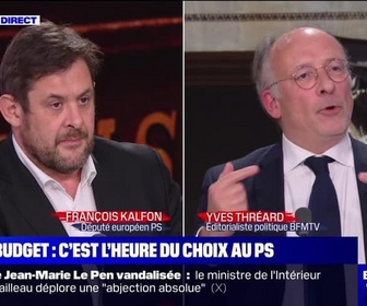 Replay BFM Story - Face à Thréard : François Kalfon - Budget Bayrou, vers une censure du PS ? - 31/01