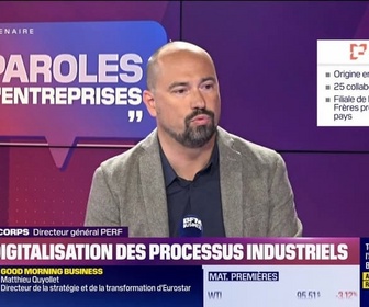 Replay Paroles d'entreprises - David Maucorps (PERF) : PERF, digitalisation des processus industriels - 11/04