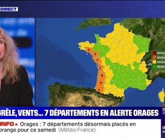 Replay BFM Story Week-end - Story 1 : Grêle, vents... sept départements en alerte orages - 31/08