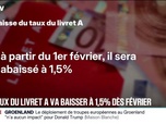 Replay 20H BFM - Face au ralentissement de l'inflation, le taux du livret A passera de 1,7 à 1,5% au 1er février