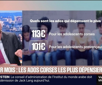 Replay BFM Première - BFM éco : 113 euros par mois, les ados corses les plus dépensiers - 17/02
