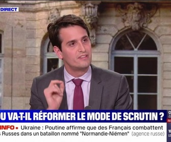 Replay BFM Story - Législatives: Gaëtan Dussausaye (RN) affirme que la non mise en place de la proportionnelle peut être un motif de censure