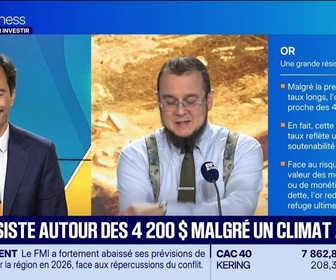 Replay Tout pour investir - Le coffre-fort : Antoine Andreani - L'or reste autour des 4 200 dollars malgré un climat agité - 13/10