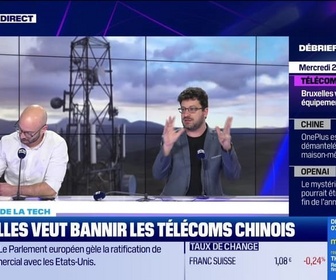 Replay Tech & Co, la quotidienne - Bruxelles veut bannir les télécoms chinois - 21/01