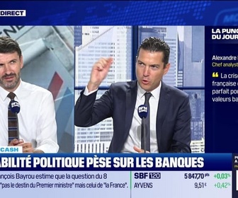Replay BFM Bourse - La bourse cash : La crise politique française est l'alibi parfait pour alléger les valeurs bancaires - 01/09