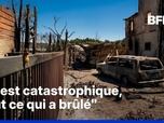 Replay ROBIN DE BFM - Après l'incendie qui a touché les Pyrénées-Orientales, les habitants constatent les dégâts