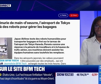 Replay Tech & Co, la quotidienne - À lire sur le site Tech&Co : Face à la pénurie de main-d'œuvre, l'aéroport de Tokyo s'en remet à des robots pour gérer les bagages, par Kesso Diallo - 29/04
