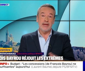 Replay Politique Première - ÉDITO - Submersion migratoire: François Bayrou braque le PS, mais réjouit le RN et LFI