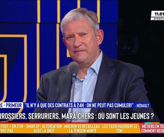 Replay Les Grandes Gueules - Coursiers, serruriers, maraichers…Où sont les jeunes ?