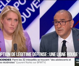 Replay BFM Politique - Pétition contre la présomption de légitime défense des forces de l'ordre: On rajoute une présomption d'usage légitime, précise Laurent Nuñez, ministre de l'Intérieur