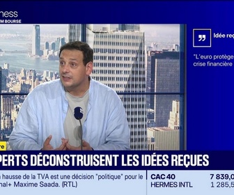 Replay BFM Bourse - Mythomètre : L'euro protège la France d'une crise financière majeure, FAUX répond Matthias Baccino - 05/10