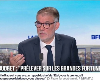 Replay BFM Politique - Olivier Faure justifie l'écart de 20 milliards d'euros d'économies entre le contre-budget du PS et celui de François Bayrou
