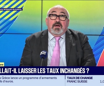 Replay Good Morning Business - Emmanuel Lechypre face à Étienne Bracq : BCE, fallait-il laisser les taux inchangés ? - 24/07