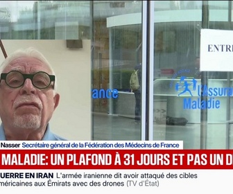 Replay BFM Première - La durée des arrêts de travail sera limitée dès demain à 31 jours pour une première prescription