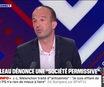 Replay BFM Politique - Interdiction des réseaux sociaux aux moins de 15 ans: cette proposition est à côté de la plaque, estime Manuel Bompard (LFI)