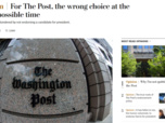 Replay Dans la presse - Washington Post, une mauvaise décision au pire moment