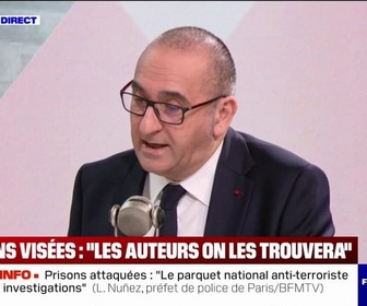Replay Face à Face - Prisons attaquées: Ce n'est pas trop les habitudes de l'ultragauche, estime Laurent Nuñez