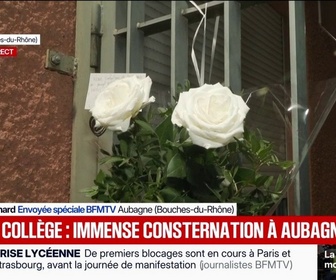 Replay BFM Première - Après la fusillade dans un collège à Aubagne, les élèves, professeurs et parents sous le choc