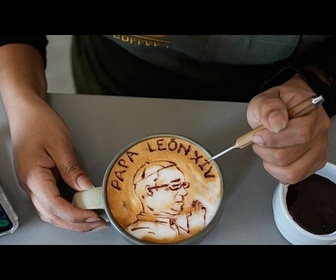 Replay Le pape Léon XIV décliné en latte art avant sa tournée en Amérique latine