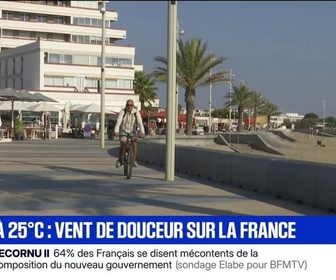 Replay BFM Première - Météo: une vent de douceur sur la France jusqu'à 25 degrés