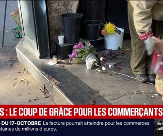 Replay BFM Première - Il ne reste plus rien, je suis révoltée: les petits commerçants découvrent leurs pertes après les pillages d'émeutiers