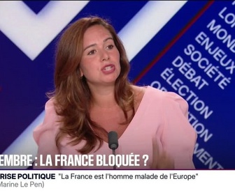 Replay BFM Politique - Les gens de bon sens appellent rarement à tout bloquer: Sarah Knafo (Reconquête) affirme ne pas soutenir le mouvement du 10-Septembre