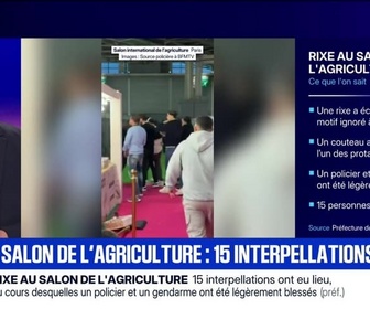 Replay BFM Grand Soir - Rixe au Salon de l'agriculture : quinze interpellations - 22/02