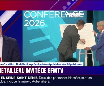 Replay BFM Politique - Accord signé entre Jordan Bardella et Nigel Farage: Bruno Retailleau, candidat LR à l'élection présidentielle, dénonce l'amateurisme du président du RN