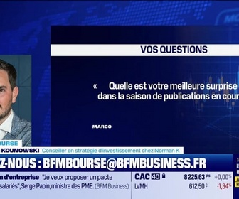 Replay BFM Bourse - Culture Bourse : Quelle est votre meilleure surprise dans la saison de publications en cours ? , par Julie Cohen-Heurton - 28/10