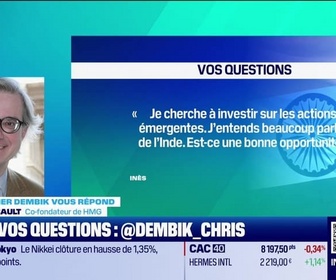 Replay Tout pour investir, la masterclass - Christopher Dembik vous répond - Actions émergentes en Inde, une bonne opportunité ? - 24/10