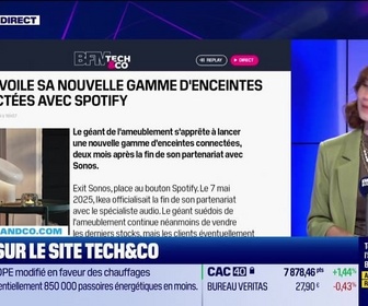 Replay Tech & Co, la quotidienne - À lire sur le site Tech&Co : Ikea lance une nouvelle gamme d'enceintes connectées avec Spotify, par Salomé Ferraris - 09/07