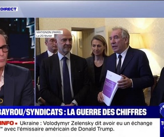 Replay Tout le monde veut savoir - Bayrou/Syndicats : la guerre des chiffres - 20/02