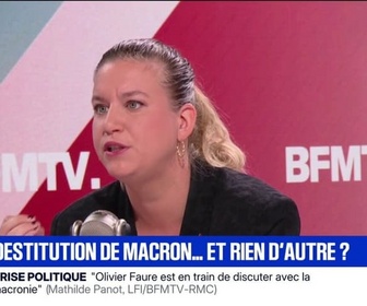 Replay Face à Face - L'extrême droite est l'assurance-vie du système: Mathilde Panot pointe le Rassemblement national qui pourrait voter contre la destitution Emmanuel Macron