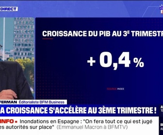 Replay La chronique éco - La croissance française en hausse au 3e trimestre