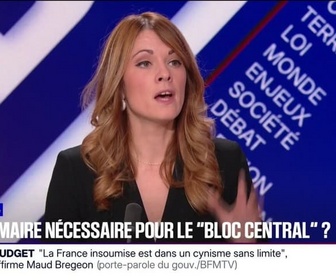 Replay BFM Politique - Présidentielle de 2027: Maud Bregeon (porte-parole du gouvernement) pas opposée à une primaire pour le bloc central