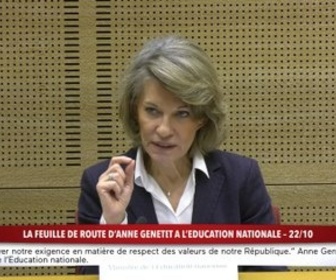 Replay 100% Sénat - La feuille de route d'Anne Genetet à l'éducation nationale