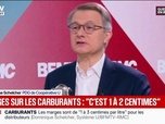 Replay Face à Face - Dominique Schelcher, PDG de Coopérative U indique que son groupe fait un, deux ou trois centimes de marge par litre de carburant