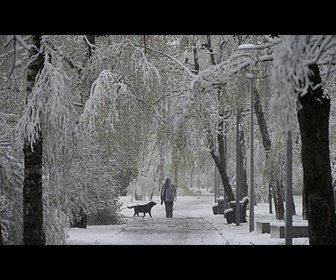 Replay Rare tempête de neige printanière sur Moscou
