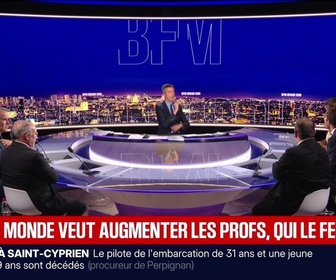 Replay BFM Grand Soir - Tout le monde veut augmenter les profs, qui le fera ? - 01/09
