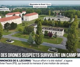 Replay 20H BFM - Des drones suspects ont été repérés au-dessus du camp de Mourmelon-le-Grand dans la nuit de dimanche à lundi