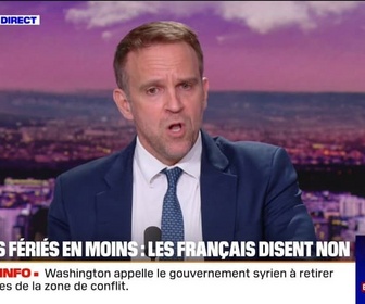 Replay 20H BFM - Deux jours fériés supprimés: On veut combler un décalage entre la France et les autres pays, annonce Marc Ferracci, ministre de l'Industrie et de l'Énergie